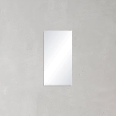 Rectangular Frameless Mirror with Bevelled Edge