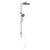 Phoenix NX VIVE Twin Shower | Chrome & Matte White |