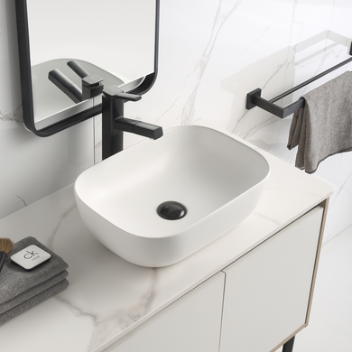 *Clearance* Julio 455mm x 325mm Above-Counter Basin, Matte White