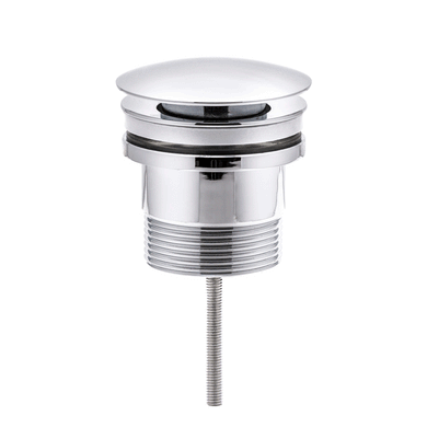 Dome Pop Up Waste, Universal 32mm/40mm, Suits Overflow and Non-Overflow, Polished Chrome