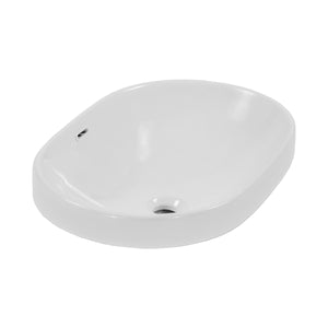 Kao 54S Semi-Inset 590mm x 400mm Basin, Gloss White