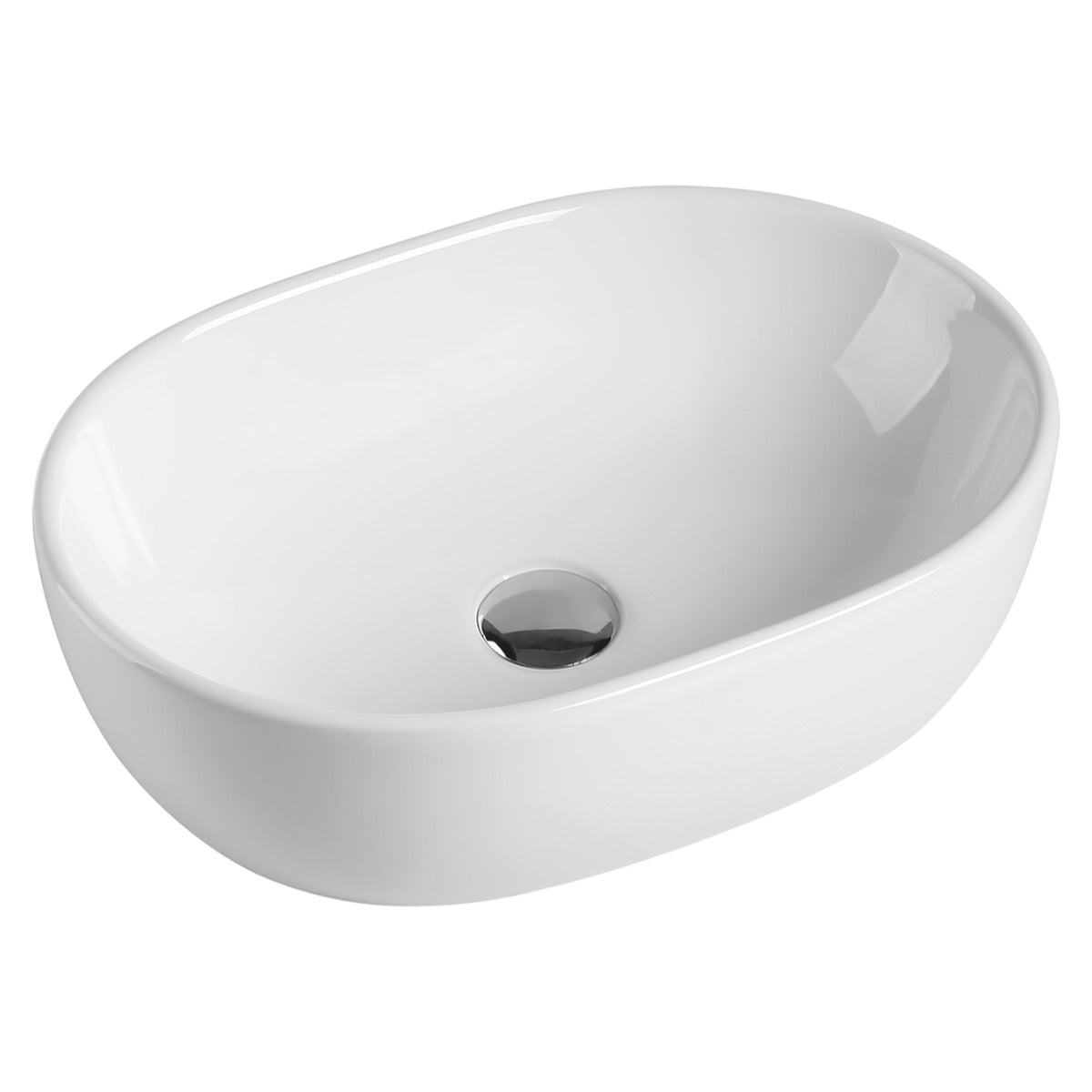 Capsula 480mm x 350mm Above-Counter Basin, Gloss White