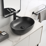 Capsula 480mm x 350mm Above-Counter Basin, Matte Black