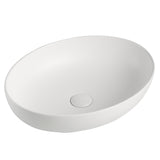 Ellipse 520mm x 395mm Above-Counter Basin, Matte White