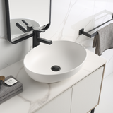 Ellipse 520mm x 395mm Above-Counter Basin, Matte White