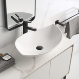 Pirouette 655mm x 400mm Above-Counter Basin, Matte White
