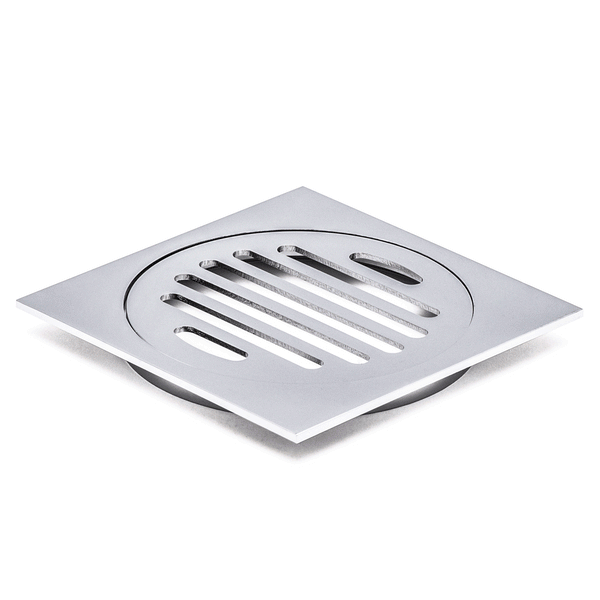 Floor Drain with Classic Insert - Floor Waste | 100mm Outlet, Slim Profile, Chrome |