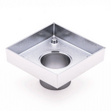 Brass Tile Insert Floor Waste | 50mm Outlet, Polished Chrome