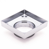 Brass Tile Insert Floor Waste | 75mm Outlet, Polished Chrome