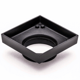 Brass Tile Insert Floor Waste | 75mm Outlet, Matte Black