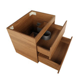 Alles 600mm Wall Hung Vanity Cabinet | Villara Oak Woodgrain |