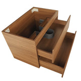 Alles 750mm Wall Hung Vanity Cabinet | Villara Oak Woodgrain |