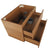 Alles 750mm Wall Hung Vanity Cabinet | Villara Oak Woodgrain |