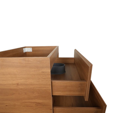 *Clearance* Alles 750mm Wall Hung Vanity Cabinet | Villara Oak Woodgrain |