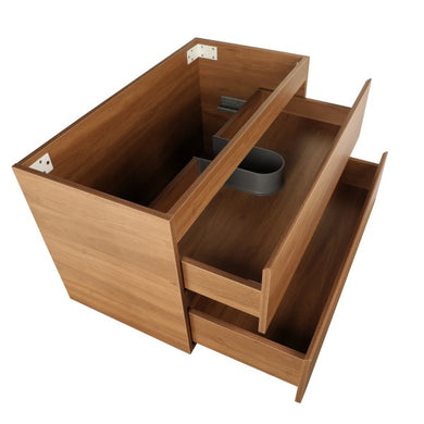 *Clearance* Alles 900mm Wall Hung Vanity Cabinet | Villara Oak Woodgrain |