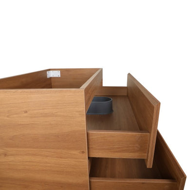 *Clearance* Alles 900mm Wall Hung Vanity Cabinet | Villara Oak Woodgrain |