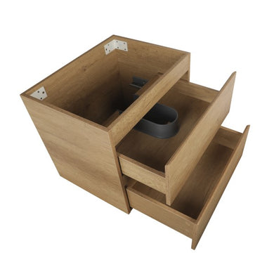 *Clearance* Alles 600mm Wall Hung Vanity Cabinet | Alba Oak Woodgrain |