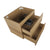 Alles 600mm Wall Hung Vanity Cabinet | Alba Oak Woodgrain |