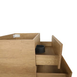 Alles 600mm Wall Hung Vanity Cabinet | Alba Oak Woodgrain |