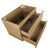 Alles 750mm Wall Hung Vanity Cabinet | Alba Oak Woodgrain |