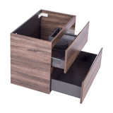 *Clearance* Alles Plus 750mm Wall Hung Vanity Cabinet | Legna Noir Woodgrain |