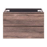 *Clearance* Alles Plus 900mm Wall Hung Vanity Cabinet | Legna Noir Woodgrain |