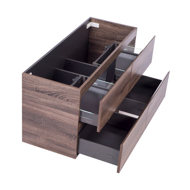 *Clearance* Alles Plus 1200mm Wall Hung Vanity Cabinet | Legna Noir Woodgrain |