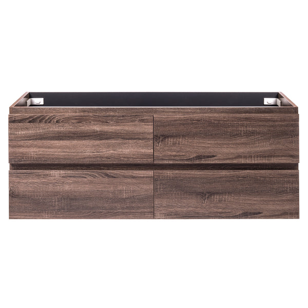 Alles Plus 1500mm Wall Hung Vanity Cabinet | Legna Noir Woodgrain |
