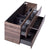 Alles Plus 1500mm Wall Hung Vanity Cabinet | Legna Noir Woodgrain |
