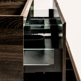 *Clearance* Alles Plus 1800mm Wall Hung Vanity Cabinet | Legna Noir Woodgrain |