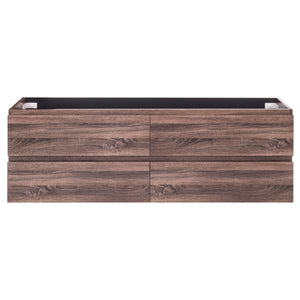 *Clearance* Alles Plus 1800mm Wall Hung Vanity Cabinet | Legna Noir Woodgrain |