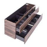 *Clearance* Alles Plus 1800mm Wall Hung Vanity Cabinet | Legna Noir Woodgrain |