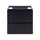 *Clearance* Alles Plus 600mm Wall Hung Vanity Cabinet | Satin Black |