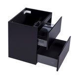 *Clearance* Alles Plus 600mm Wall Hung Vanity Cabinet | Satin Black |