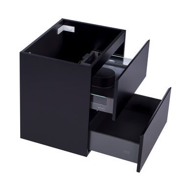 *Clearance* Alles Plus 600mm Wall Hung Vanity Cabinet | Satin Black |