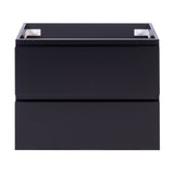 *Clearance* Alles Plus 750mm Wall Hung Vanity Cabinet | Satin Black |