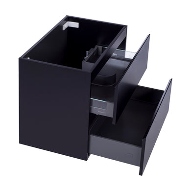 *Clearance* Alles Plus 750mm Wall Hung Vanity Cabinet | Satin Black |