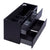 Alles Plus 1200mm Wall Hung Vanity Cabinet | Satin Black |