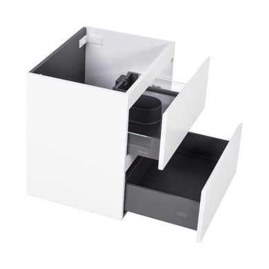 *Clearance* Alles Plus 600mm Wall Hung Vanity Cabinet | Satin White |