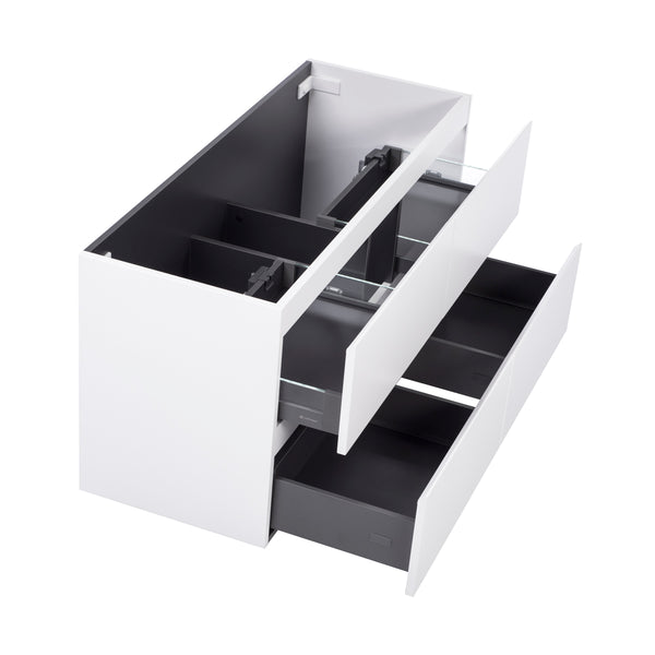 Alles Plus 1200mm Wall Hung Vanity Cabinet | Satin White |