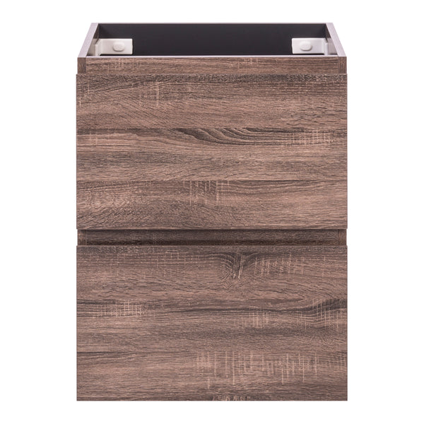 Alles Plus 600mm Floor Standing Vanity Cabinet | Legna Noir Woodgrain |
