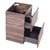 Alles Plus 600mm Floor Standing Vanity Cabinet | Legna Noir Woodgrain |