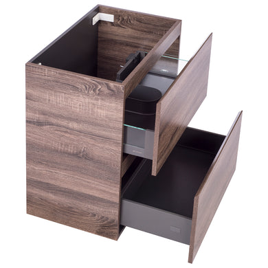 *Clearance* Alles Plus 750mm Floor Standing Vanity Cabinet | Legna Noir Woodgrain |