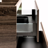*Clearance* Alles Plus 900mm Floor Standing Vanity Cabinet | Legna Noir Woodgrain |