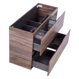*Clearance* Alles Plus 1200mm Floor Standing Vanity Cabinet | Legna Noir Woodgrain |