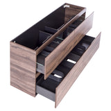 *Clearance* Alles Plus 1800mm Floor Standing Vanity Cabinet | Legna Noir Woodgrain |