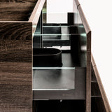 *Clearance* Alles Plus 1800mm Floor Standing Vanity Cabinet | Legna Noir Woodgrain |