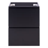 *Clearance* Alles Plus 600mm Floor Standing Vanity Cabinet | Satin Black |