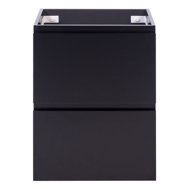 *Clearance* Alles Plus 600mm Floor Standing Vanity Cabinet | Satin Black |