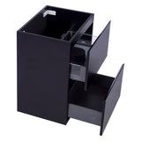 *Clearance* Alles Plus 600mm Floor Standing Vanity Cabinet | Satin Black |